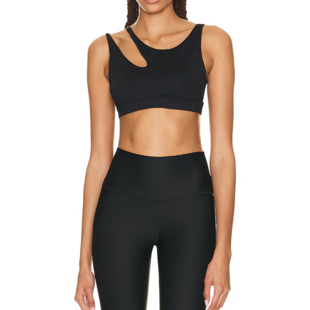 ALO Yoga Black Cutout Peak Sports Bra S